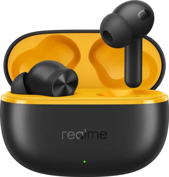 realme Buds T200 Lite with 12.4mm Driver, 48hrs Playback, AI ENC & Dual-Device Pairing Bluetooth  (Volt Black, True Wireless)