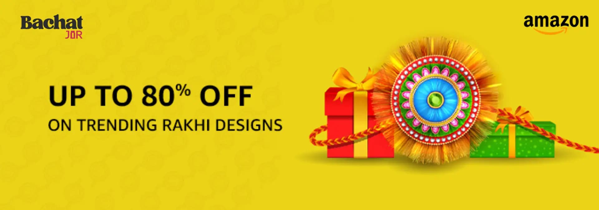 Up to 80% off on trending rakhi designs by bachatjar